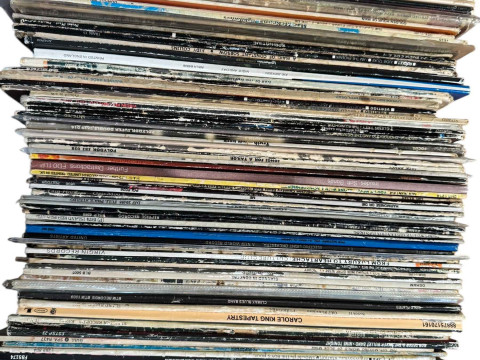 Four boxes of LP records. thumbnail