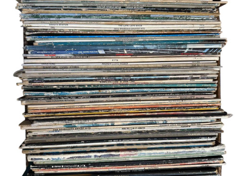 Four boxes of LP records. thumbnail