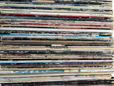 Four boxes of LP records. thumbnail