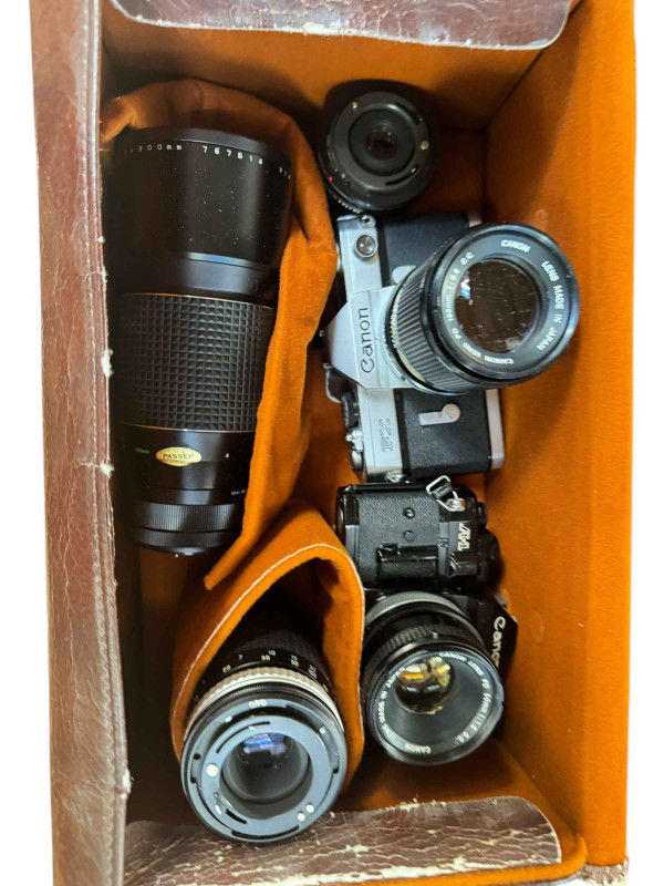 Case of cameras including Canon AI, Canon FX, etc.