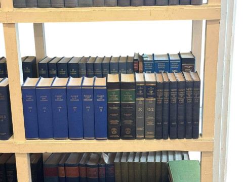 Vast collection of law books dating circa 1900 to 2014 including Family Law Reports, The All England Law Reports, Mew's Digest, etc. thumbnail