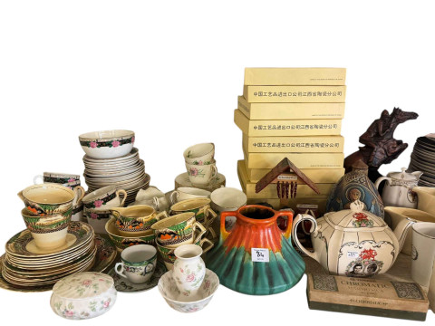 Collection of collectors plates, cut glass, Beswick, part teawares, etc. thumbnail