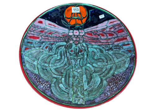 Large Poole Tony Morris dragon fly plaque