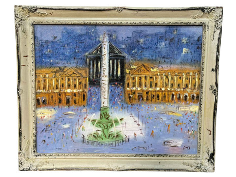 Dufy, Paris? Continental oil on board, signed lower right, 38.5cm by 49cm,...