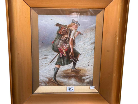 After John Pettie, Scotsman Armed with Various Weapons Walking in the...