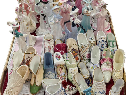 Eighteen Coalport 'My Fair Lady' figures with certificates and twenty...