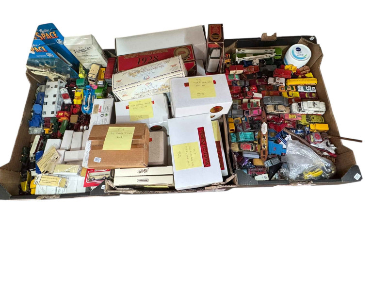 Large collection of Matchbox model vehicles, etc.