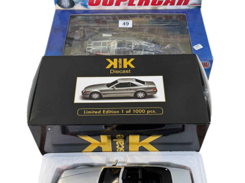 Gerry Anderson UFO S.H.A.D.O. Mobile and Supercar, and KK Model of Mercedes...