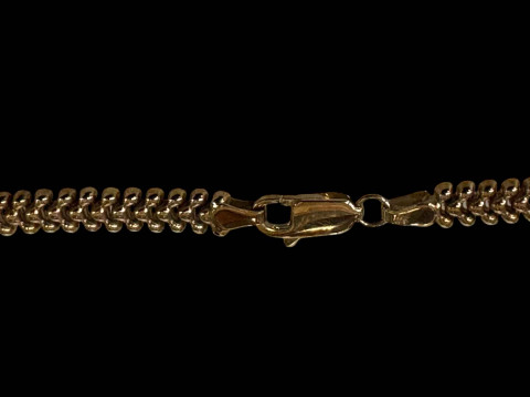 9 carat gold mesh link necklace. thumbnail