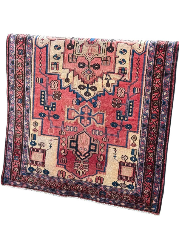 Early 20th Century hand knotted Persian Zanjan rug, 2.00 by 1.04.