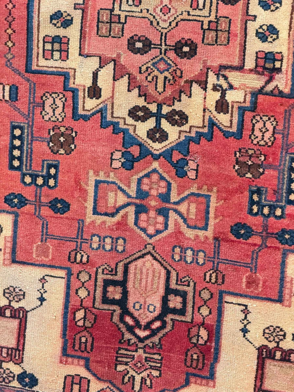 Early 20th Century hand knotted Persian Zanjan rug, 2.00 by 1.04.