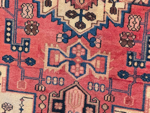 Early 20th Century hand knotted Persian Zanjan rug, 2.00 by 1.04. thumbnail