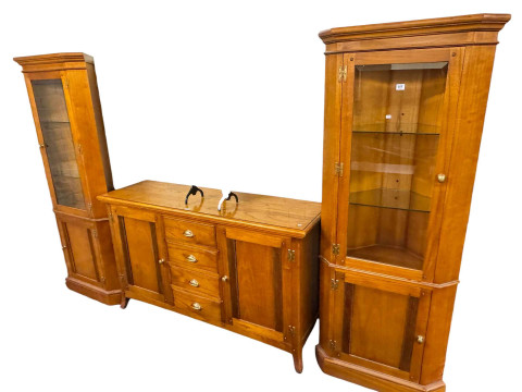 Contemporary two door sideboard, 91cm by 150cm by 45cm and matching illuminated...