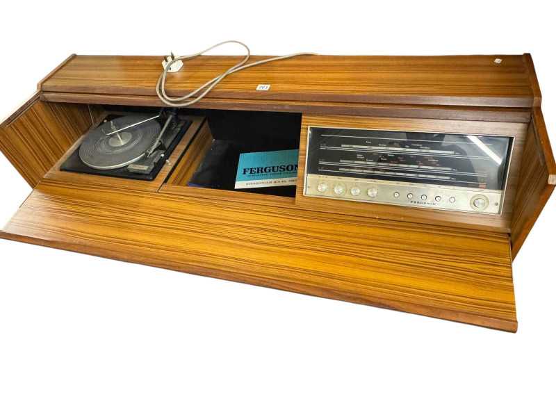 Vintage Ferguson radiograph and collection of records.