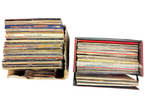 Vintage Ferguson radiograph and collection of records. thumbnail