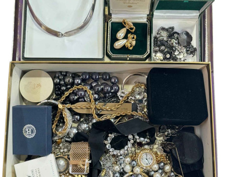 Collection of costume jewellery, etc.