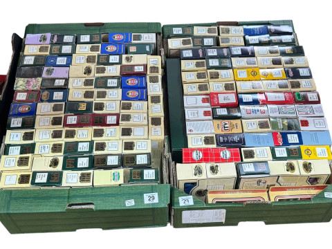 Two boxes of Lledo Days Gone model vehicles.