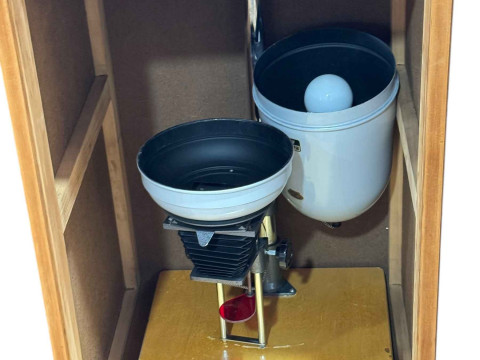 Darkroom equipment including enlarger, various cameras, lenses etc.