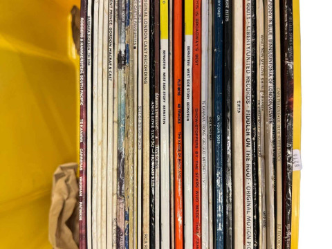 Seven boxes of mainly LP records, cassettes etc. thumbnail