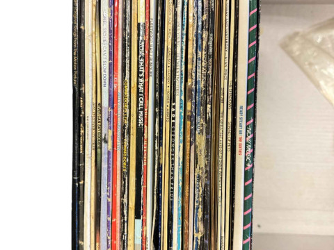 Seven boxes of mainly LP records, cassettes etc. thumbnail