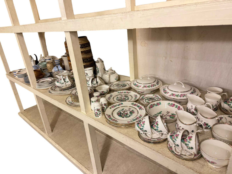 Indian Tree tea and dinner ware, Doulton tea ware, two West German vases etc.