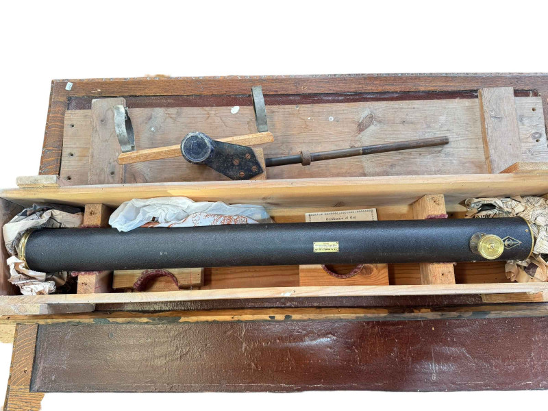 J K M Holmes & Co Ltd Super Astroscope in wooden crate.