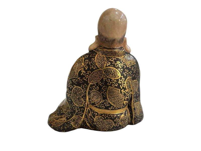 Satsuma seated figure, 11cm.