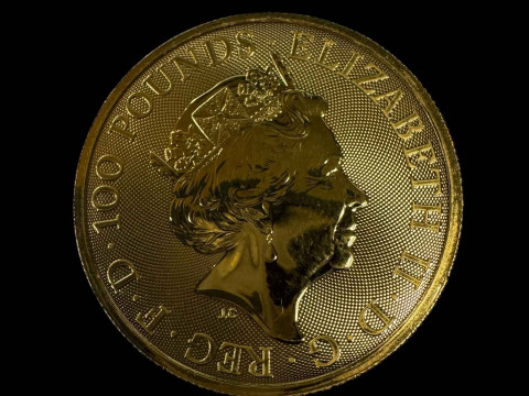 Unicorn of Scotland 2018 1oz fine gold 999.9 One Hundred Pound coin.