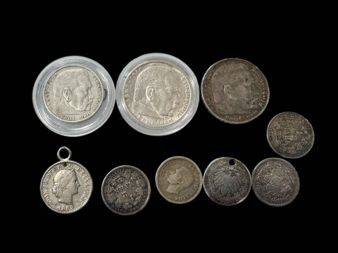 German and Europe silver coinage.