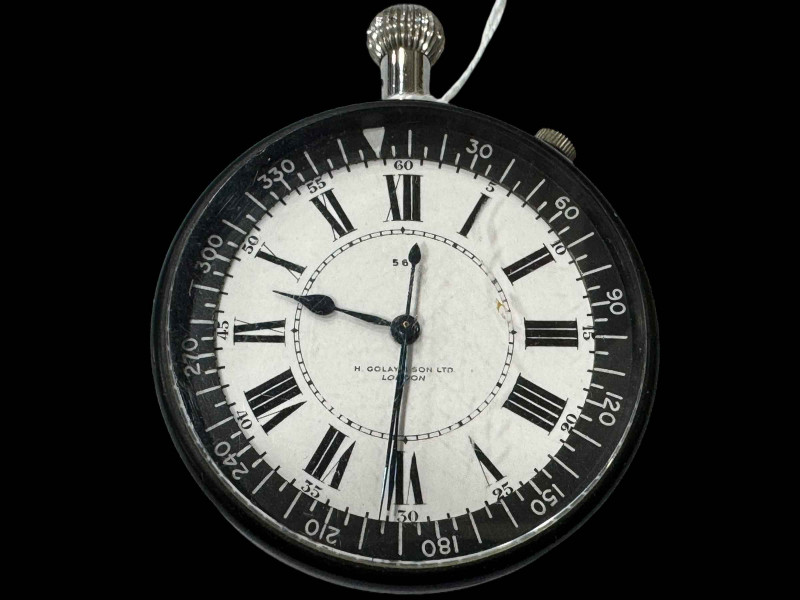 British Royal Naval deck watch, type HS4, dial signed H Golay and Son.