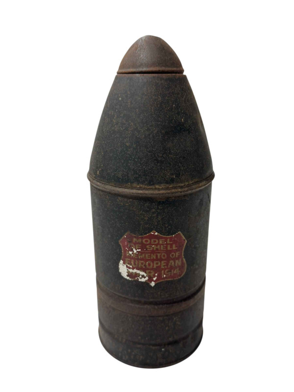 Tinplate model of WWI shell, 24cm.