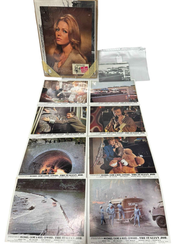 'Italian Job' lobby cards and photos.
