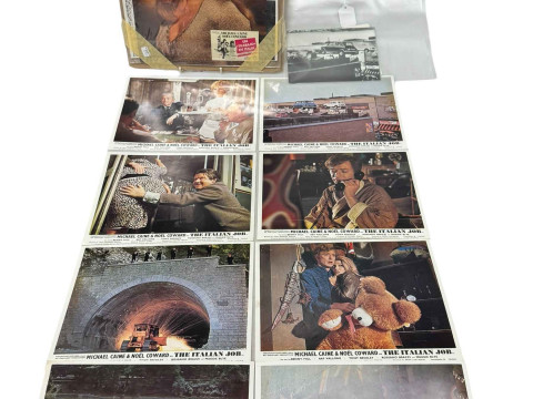 'Italian Job' lobby cards and photos.