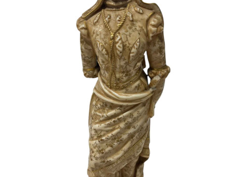 Royal Doulton C Noke Mephistopheles and Marguerite figure, 32cm. thumbnail