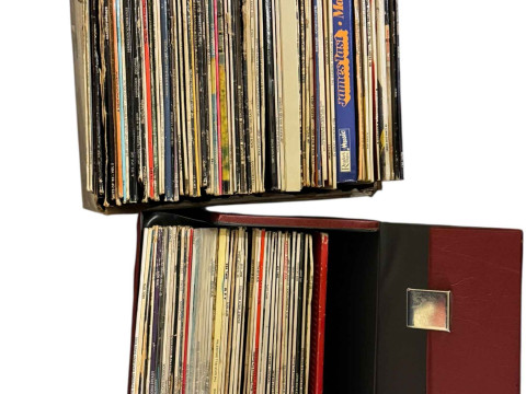 Vintage Ferguson radiograph and collection of records. thumbnail