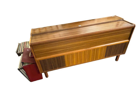 Vintage Ferguson radiograph and collection of records.