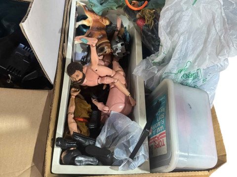 Action Man figures and accessories including tank, pursuit craft, etc. thumbnail