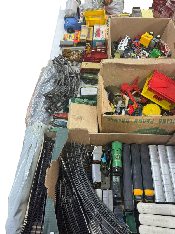 Collection of model vehicles, model railway, tinplate toys, etc.