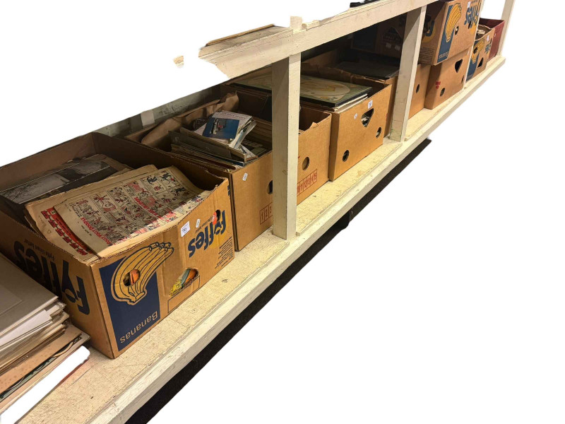 Eight boxes of assorted books including Giles, Collectors Guides, etc.