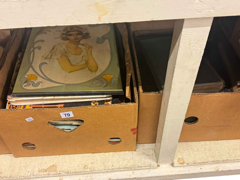 Eight boxes of assorted books including Giles, Collectors Guides, etc.