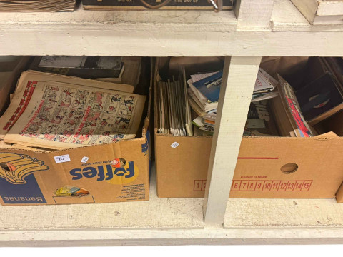 Eight boxes of assorted books including Giles, Collectors Guides, etc. thumbnail