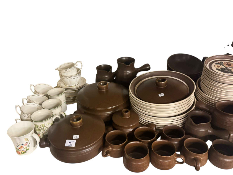 Large collection of Denby tablewares, Royal Doulton 'The Coppice' dinnerware, decorative china, etc.