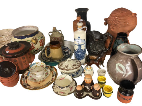 Large collection of Denby tablewares, Royal Doulton 'The Coppice' dinnerware, decorative china, etc. thumbnail