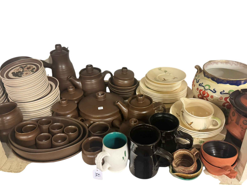 Large collection of Denby tablewares, Royal Doulton 'The Coppice' dinnerware, decorative china, etc.