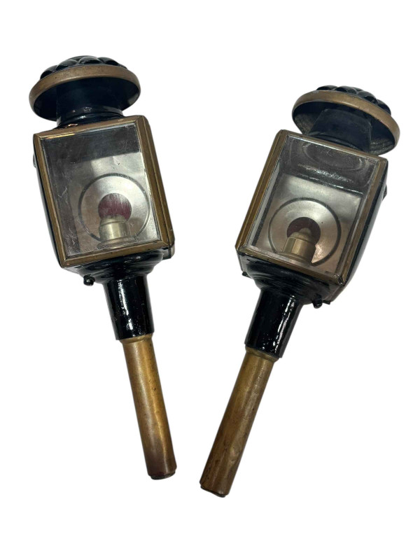 Pair of coach lamps.