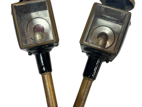 Pair of coach lamps.