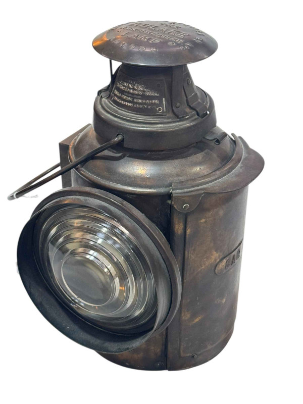 Railway Supplies Co Ltd 'The Adlake' non sweating lamp.