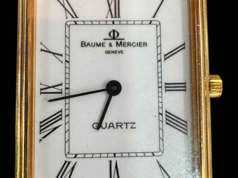 Baume & Mercier 18 carat yellow gold quartz wristwatch. thumbnail