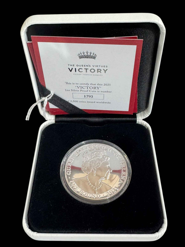 East India Company 'Victory' 1oz silver proof coin 1793/2500.