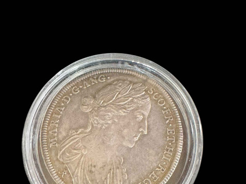 King James II 1685 silver Coronation medal with certificate. thumbnail